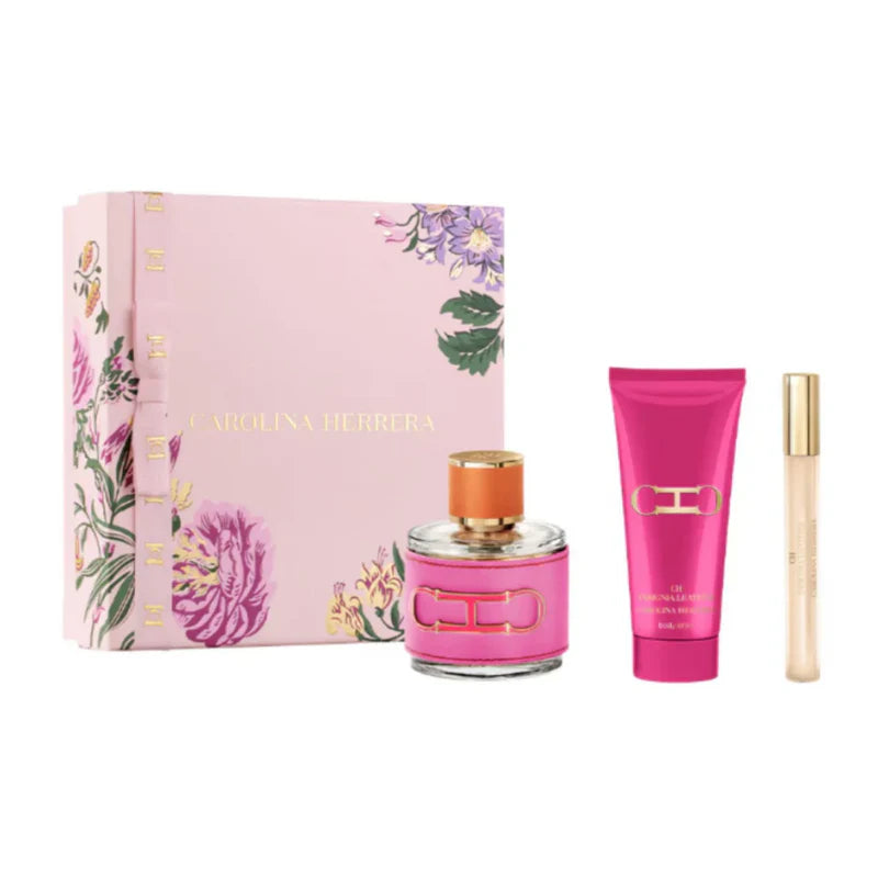 CAROLINA HERRERA PERFUME CH INSIGNIA LEATHER MUJER EDP 100 ML / 10 ML / BODY LOTION 100 ML ESTUCHE