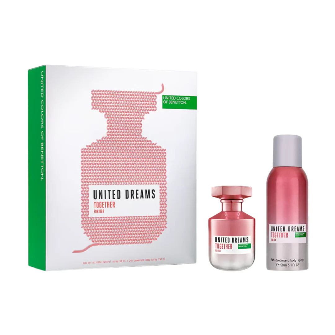 Benetton United Dreams Together For Her Estuche EDT 50 ml + Desodorante 150 ml MUJER