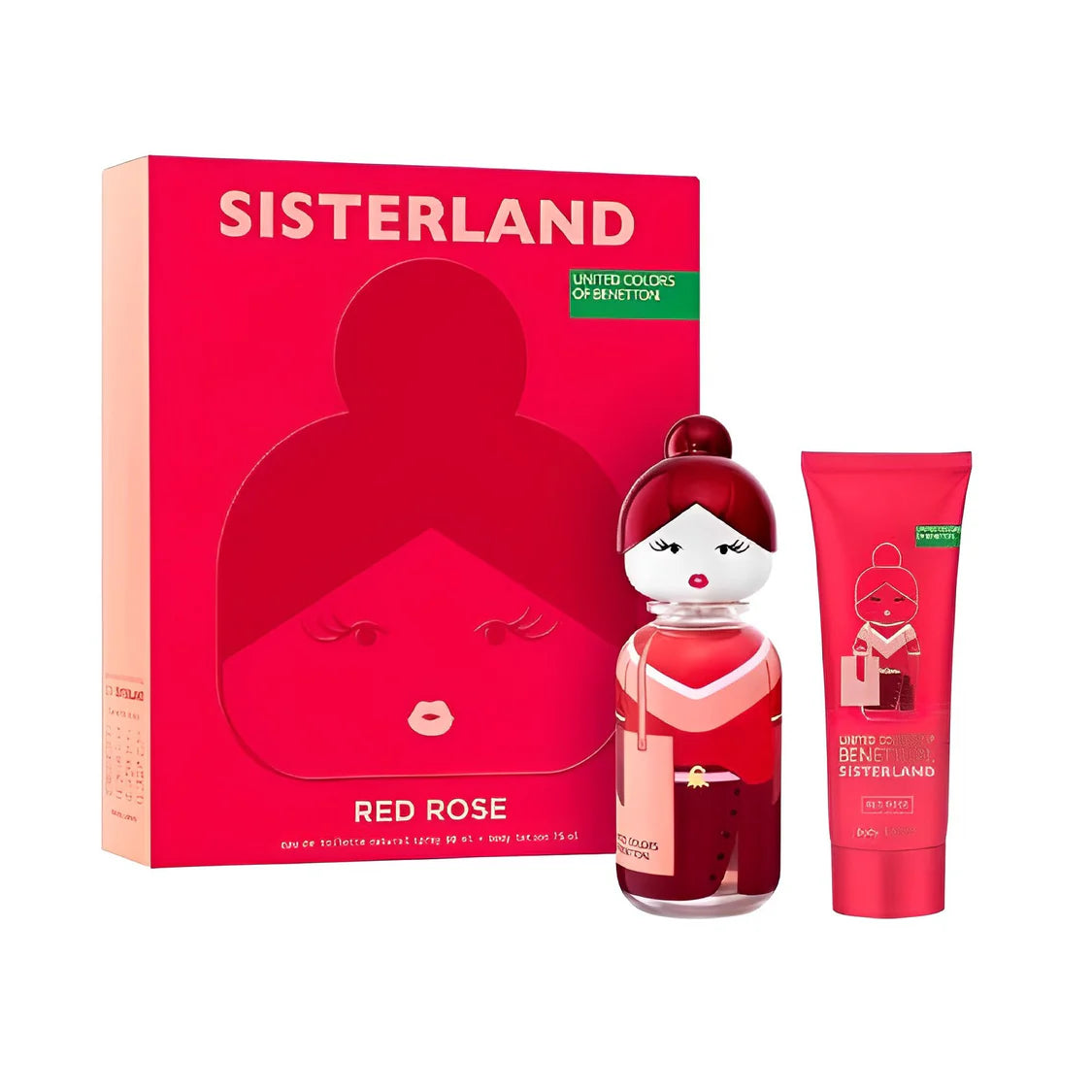 Benetton Sisterland Red Rose Estuche EDT 80 ml + Locion 75 ml MUJER