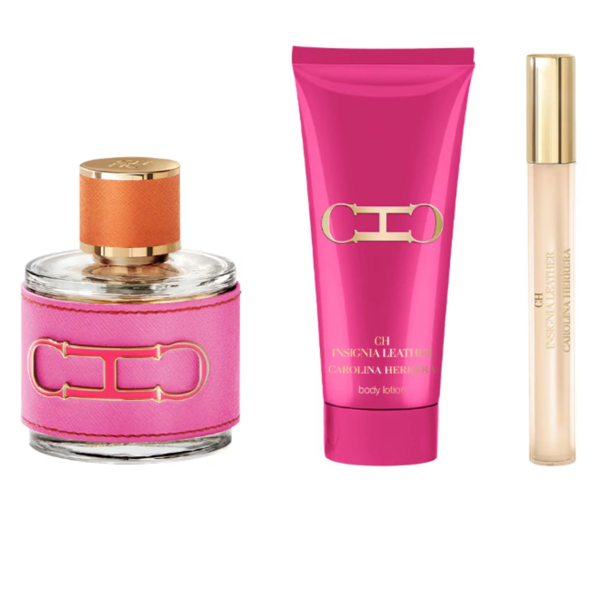 CAROLINA HERRERA PERFUME CH INSIGNIA LEATHER MUJER EDP 100 ML / 10 ML / BODY LOTION 100 ML ESTUCHE