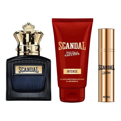 PAUL GAULTIER SCANDAL INTENSE EDP 100 ML / EDP 10 ML / SHOWERGEL 75 ML ESTUCHE HOMBRE
