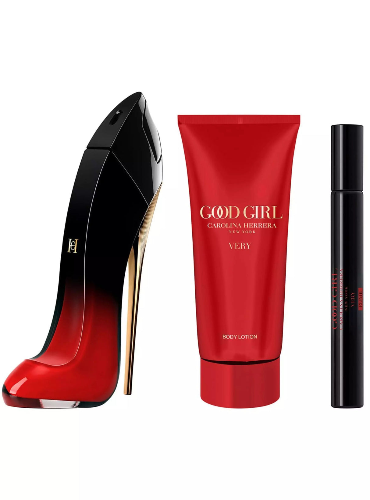 CAROLINA HERRERA PERFUME VERY GOOD GIRL ELIXIR MUJER EDP 80 ML / EDP 10 ML / BODY LOTION 100 ML ESTUCHE